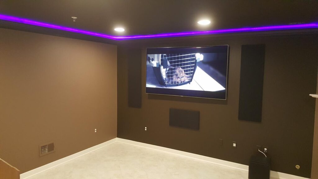TV Home Theater Installation with 7.1 Surround Sound Installation Arlington, Virginia.